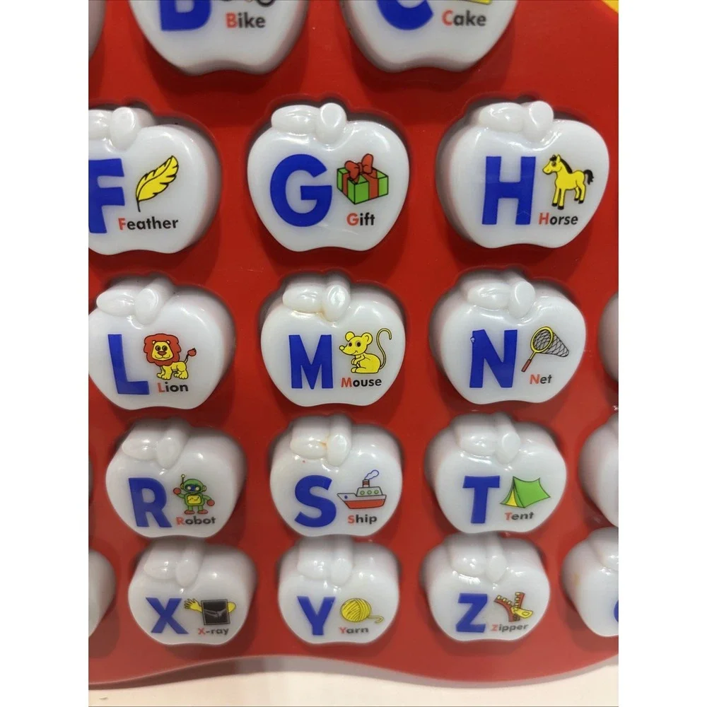 Vtech Alphabet Apple Light Up Talking Learning System Toy WORKING Homeschool